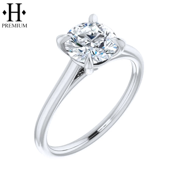 1.30cts Premium Round Cut Natural Diamond Ring