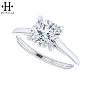 1.30cts Premium Round Cut Natural Diamond Ring