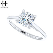 1.00cts Canadian Premium Round Cut Natural Diamond Ring