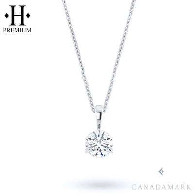 0.50ctw Canadian Premium Natural Round Diamond Pendant