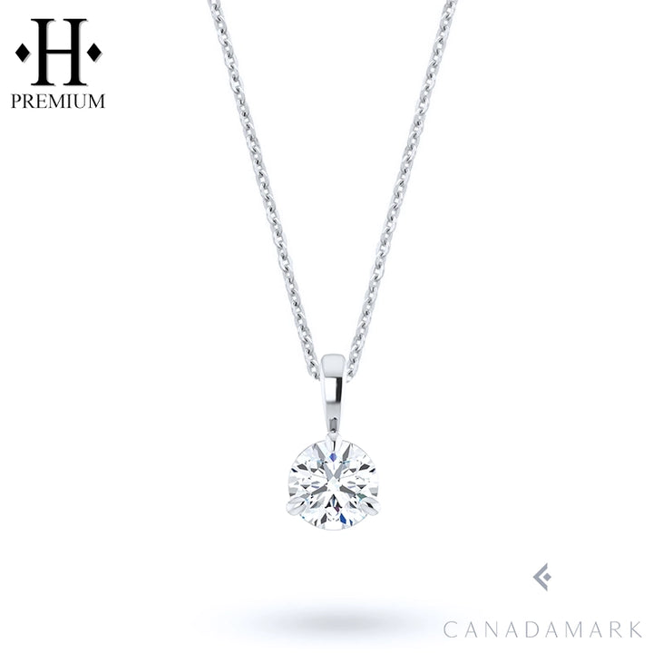 0.50ctw Canadian Premium Natural Round Diamond Pendant