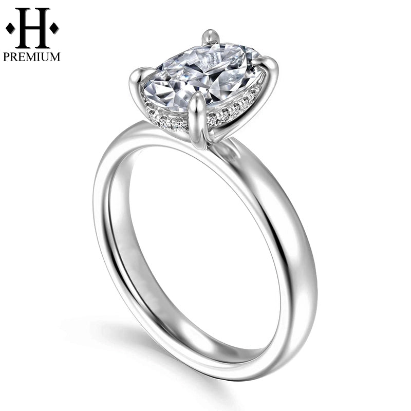 1.25ctr-3.00ctr Premium Oval Cut Natural Diamond Ring Tailor Made