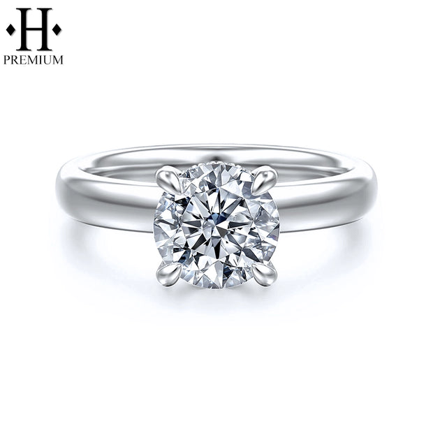 1.25ctr-2.00ctr Round Cut Natural Diamond Ring
