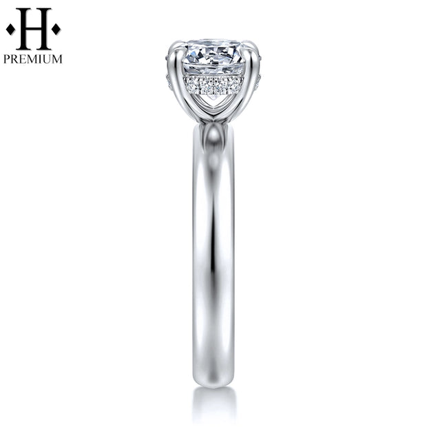 1.25ctr-2.00ctr Round Cut Natural Diamond Ring
