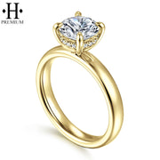 1.25ctr-2.00ctr Round Cut Natural Diamond Ring