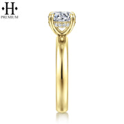1.25ctr-2.00ctr Round Cut Natural Diamond Ring