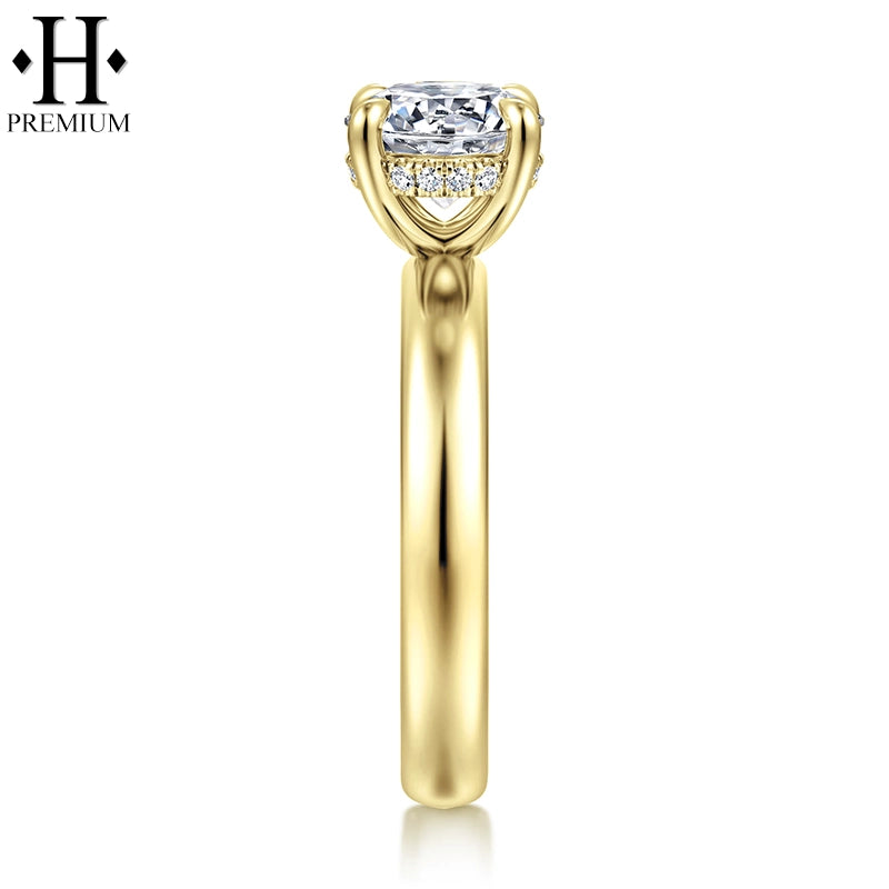 1.58ctw Canadian Premium Round Cut Natural Diamond Ring
