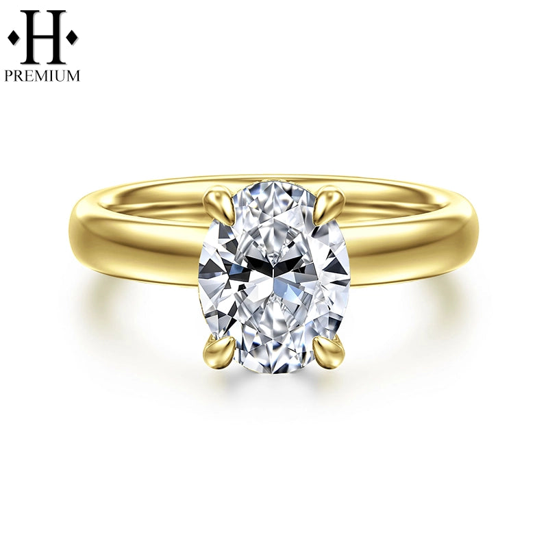 1.25ctr-3.00ctr Premium Oval Cut Natural Diamond Ring Tailor Made