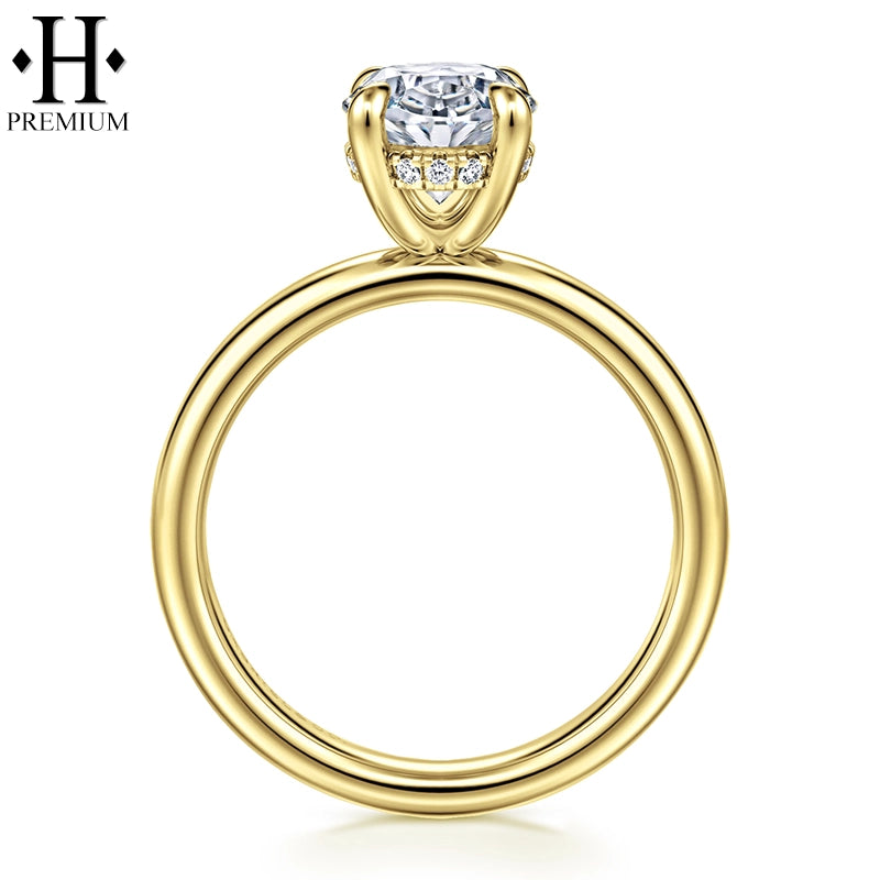 1.25ctr-3.00ctr Premium Oval Cut Natural Diamond Ring Tailor Made