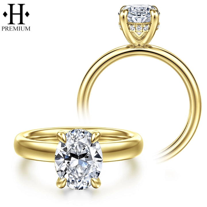 1.57ctw Premium Oval Cut Natural Diamond Ring