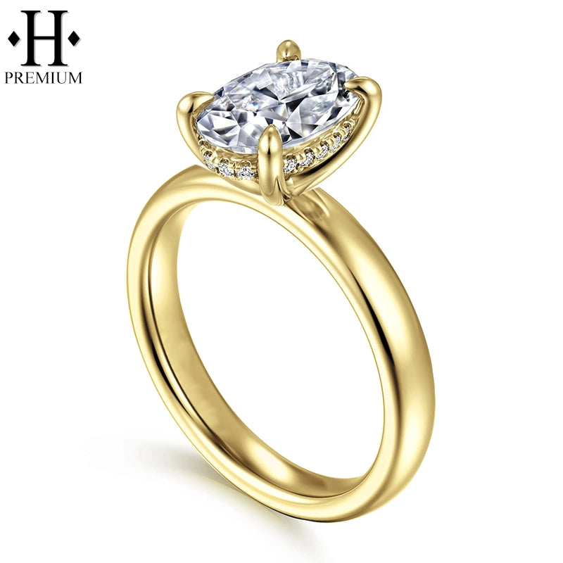1.57ctw Premium Oval Cut Natural Diamond Ring