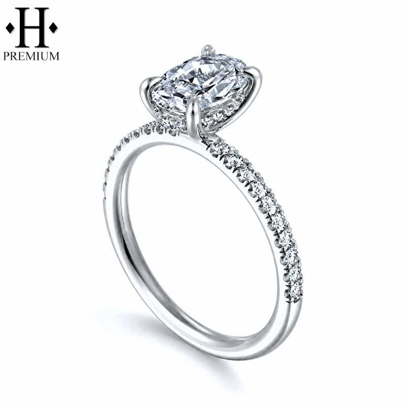 1.25ctr-3.00ctr Premium Oval Cut Natural Diamond Ring Tailor Made
