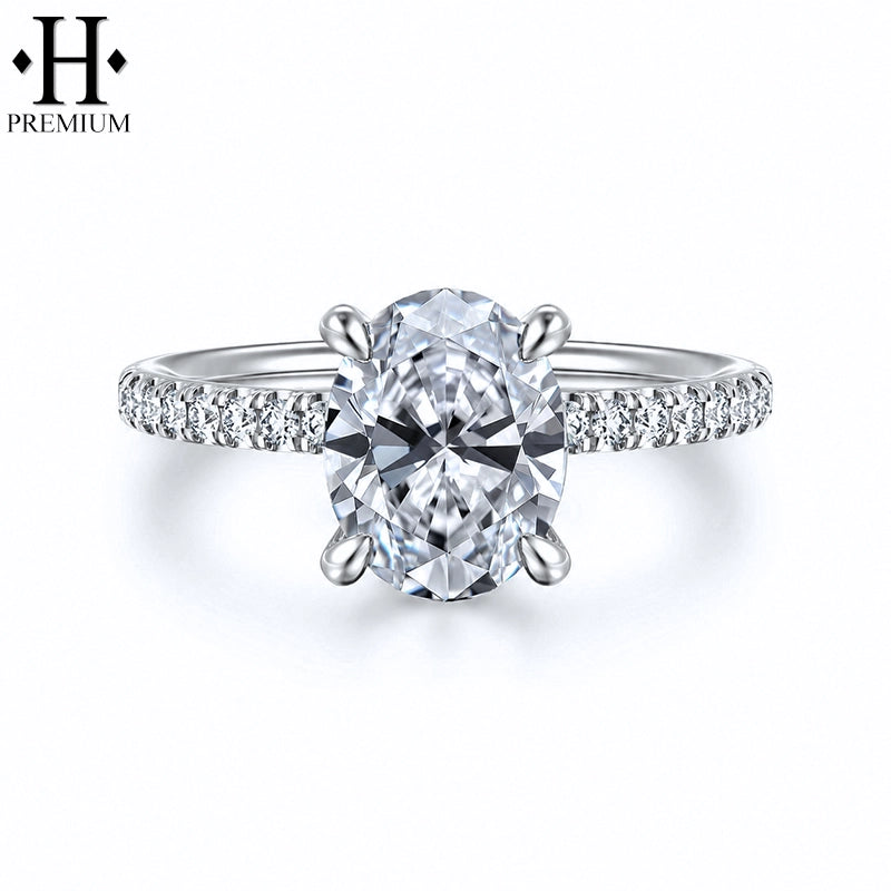 1.25ctr-3.00ctr Premium Oval Cut Natural Diamond Ring Tailor Made