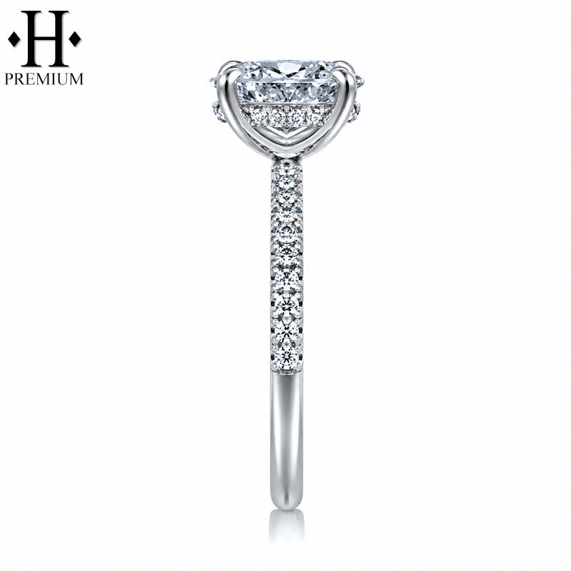 1.25ctr-3.00ctr Premium Oval Cut Natural Diamond Ring Tailor Made