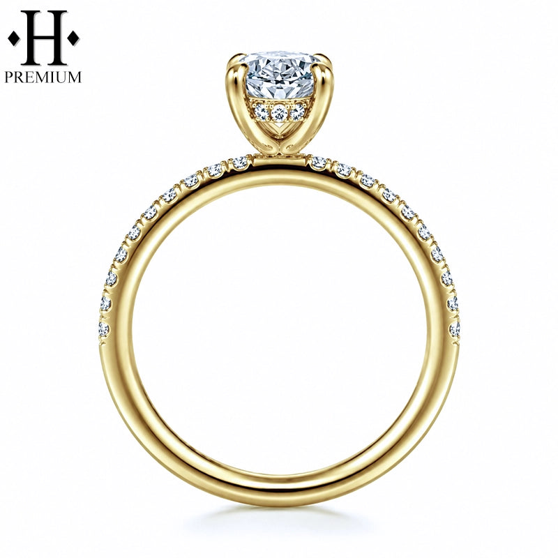 1.25ctr-3.00ctr Premium Oval Cut Natural Diamond Ring Tailor Made