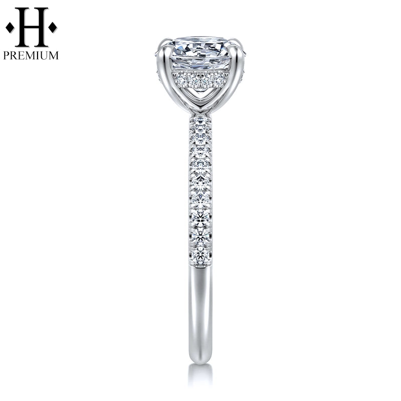 1.25ctr-3.00ctr Premium Round Cut Natural Diamond Ring