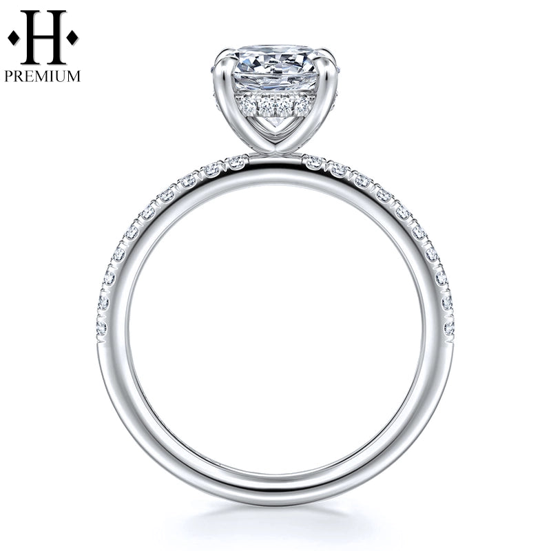 1.25ctr-3.00ctr Premium Round Cut Natural Diamond Ring