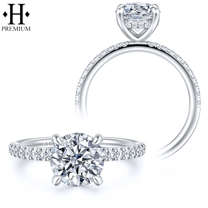 1.25ctr-2.00ctr Round Cut Natural Diamond Ring