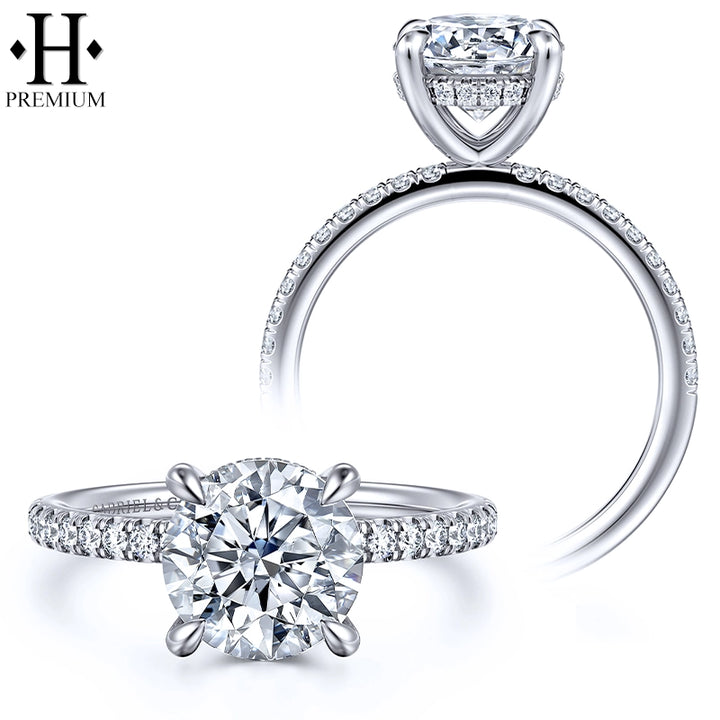 2.26ctw Premium Round Cut Natural Diamond Ring