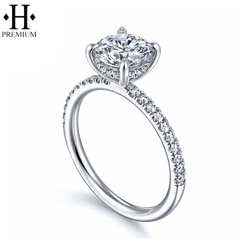 2.26ctw Premium Round Cut Natural Diamond Ring