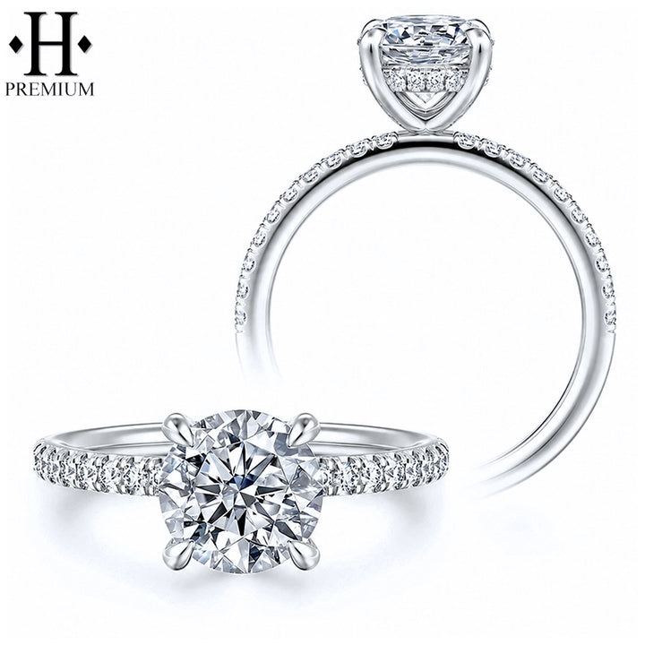 2.26ctw Premium Round Cut Natural Diamond Ring