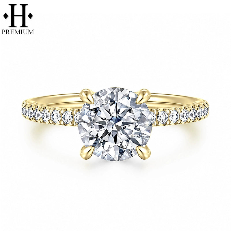 1.75ctw Canadian Premium Round Cut Natural Diamond Ring