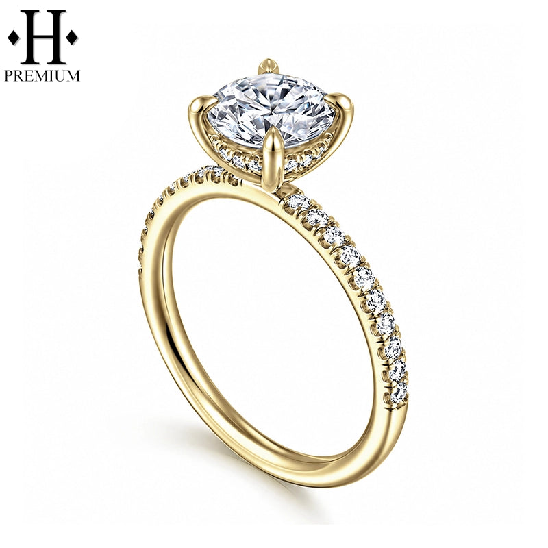 1.75ctw Canadian Premium Round Cut Natural Diamond Ring