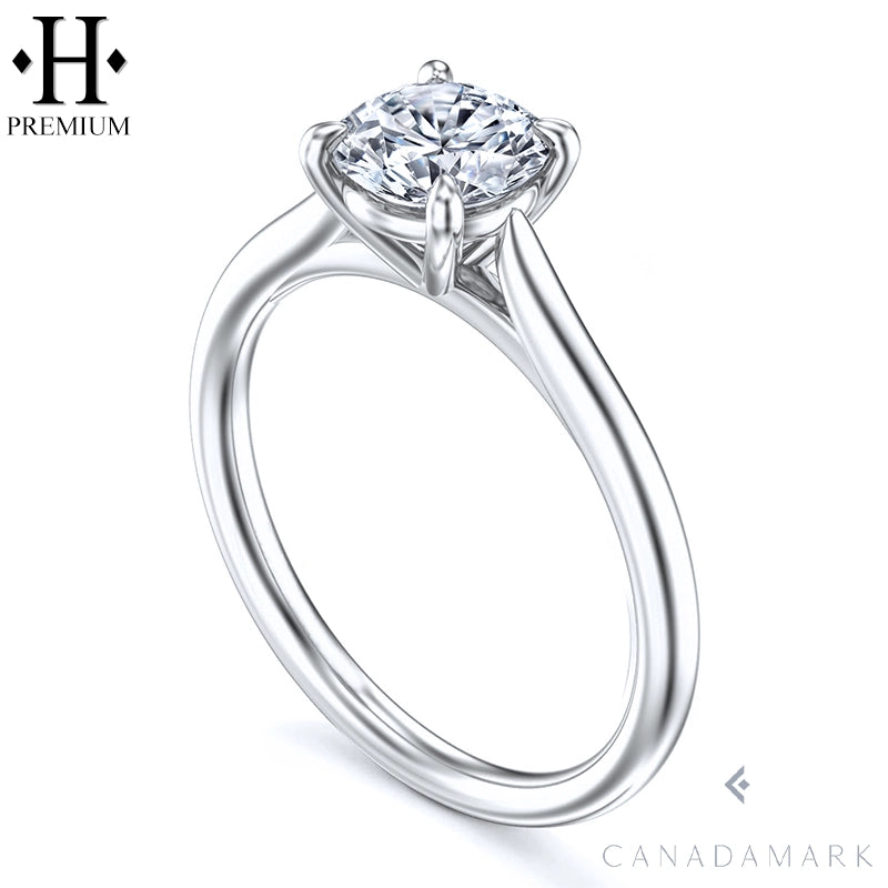 1.00ctw Canadian Premium Round Cut Natural Diamond Ring