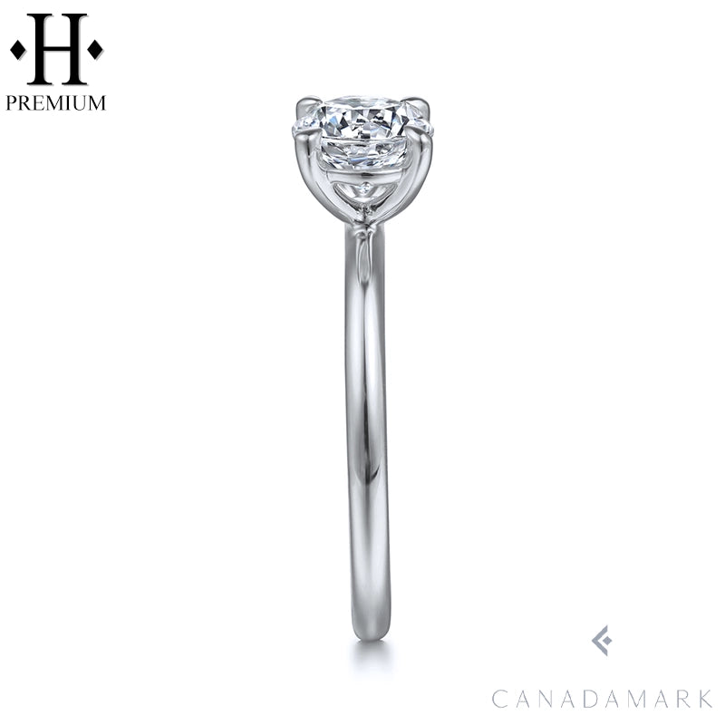 1.05ctw Canadian Premium Round Cut Natural Diamond Ring