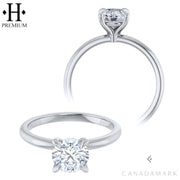 1.05ctw Canadian Premium Round Cut Natural Diamond Ring
