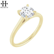 1.02ctw Internally Flawless Round Cut Natural Diamond Ring