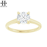 1.02ctw Internally Flawless Round Cut Natural Diamond Ring