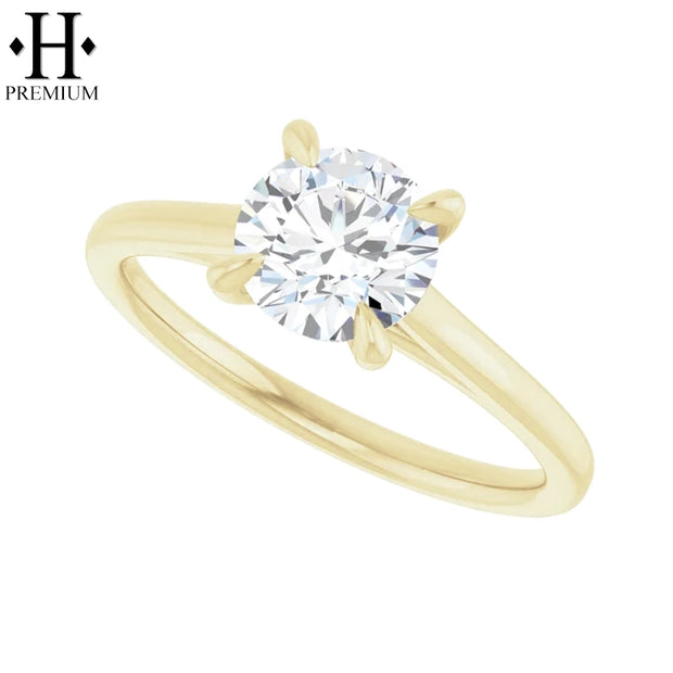 1.02ctw Internally Flawless Round Cut Natural Diamond Ring