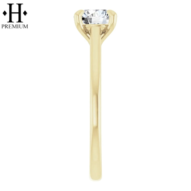 1.02ctw Internally Flawless Round Cut Natural Diamond Ring