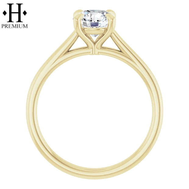 1.02ctw Internally Flawless Round Cut Natural Diamond Ring