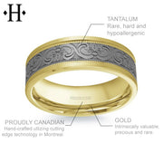 Tantalum Solid Gold Ring 7mm