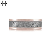 Tantalum Solid Gold Ring 7mm