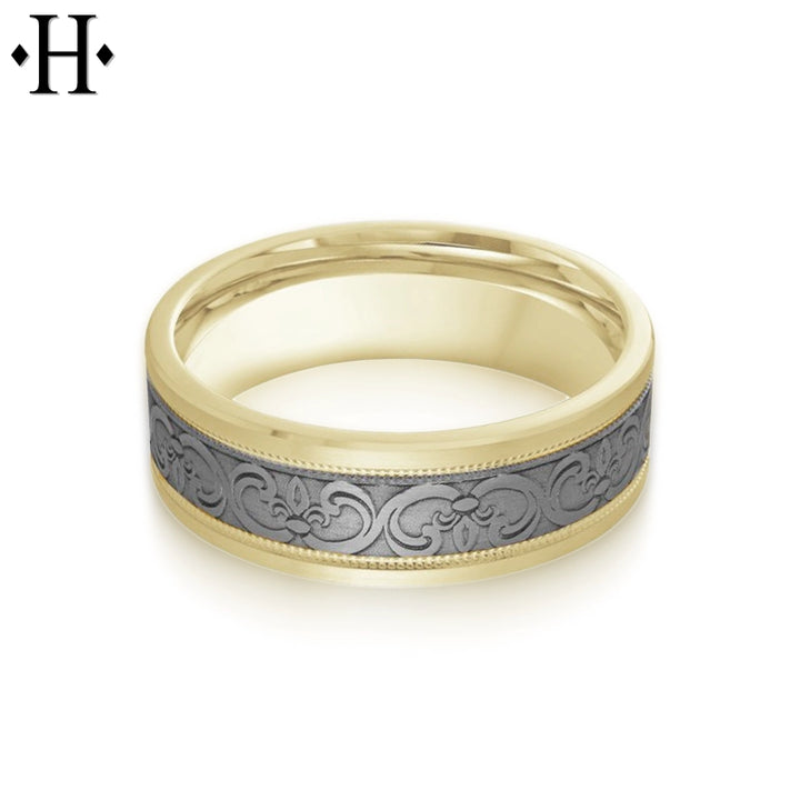 Tantalum Solid Gold Ring 7mm