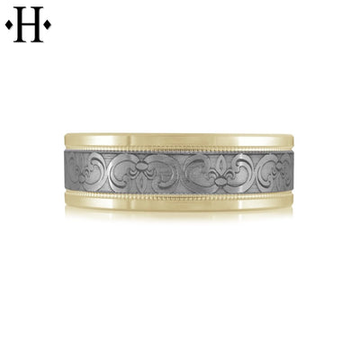 Tantalum Solid Gold Ring 7mm