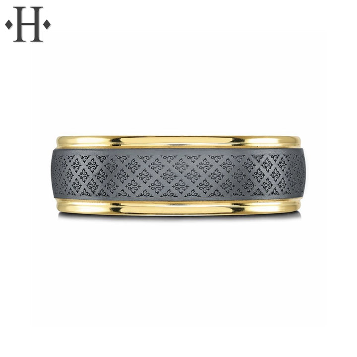 Tantalum Solid Gold Ring 7mm