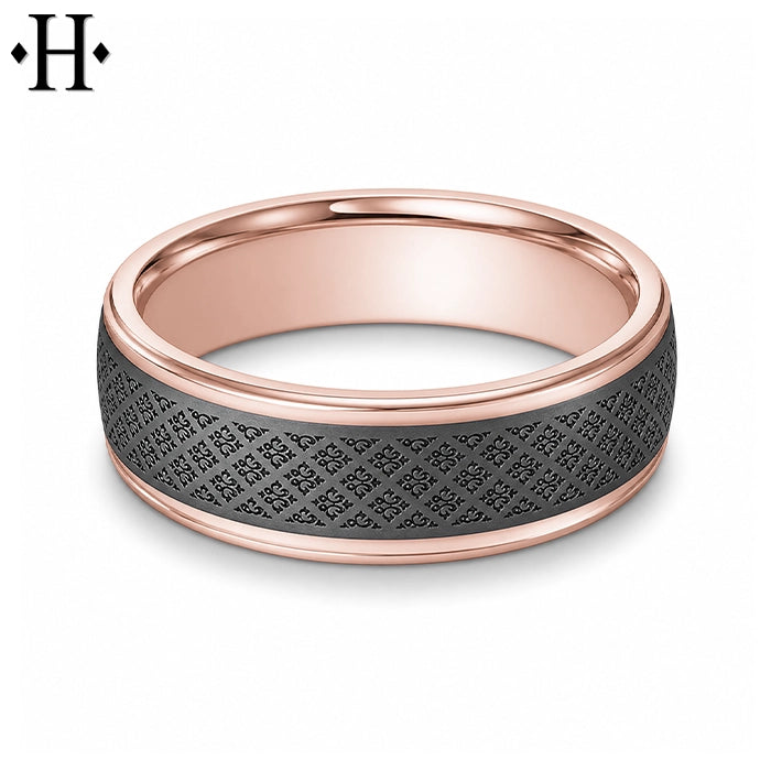 Tantalum Solid Gold Ring 7mm