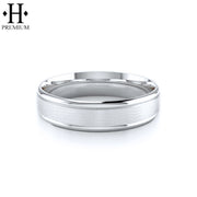 Premium Carved Satin Ring 6mm