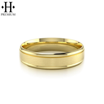 Premium Carved Satin Ring 6mm