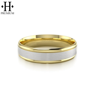 Premium Carved Satin Ring 6mm