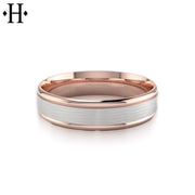 Classic Carved Solid Gold Ring 6mm