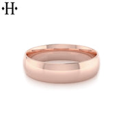 Classic Round High Polish Ring 6mm