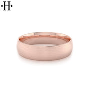 Classic Round Satin Ring 6mm