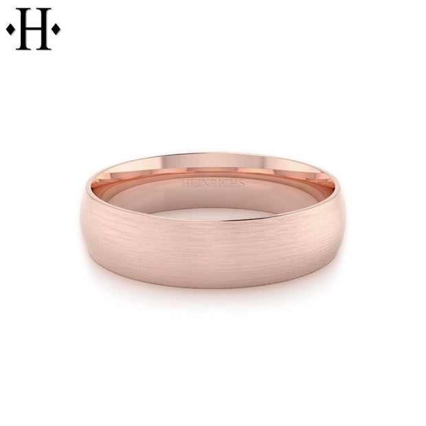 Classic Round Satin Ring 6mm