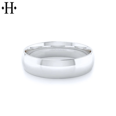 Classic Round High Polish Ring 6mm