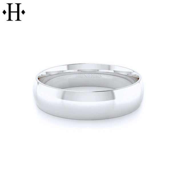 Classic Round High Polish Ring 6mm
